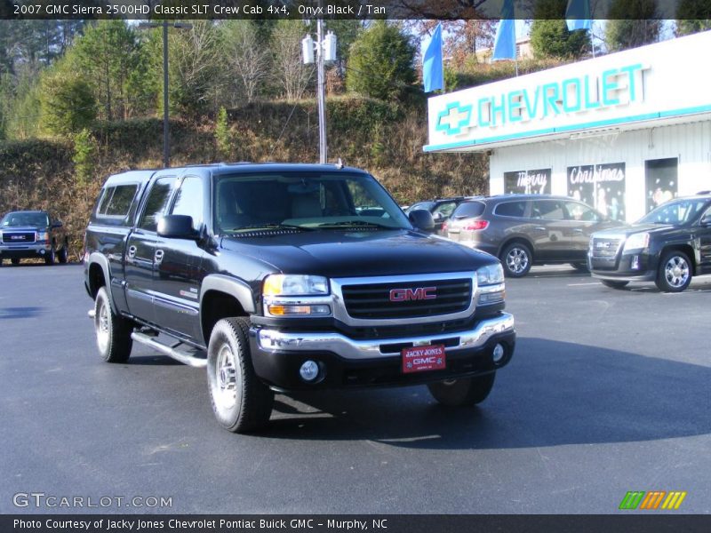 Onyx Black / Tan 2007 GMC Sierra 2500HD Classic SLT Crew Cab 4x4