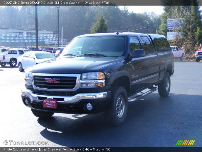 Onyx Black / Tan 2007 GMC Sierra 2500HD Classic SLT Crew Cab 4x4
