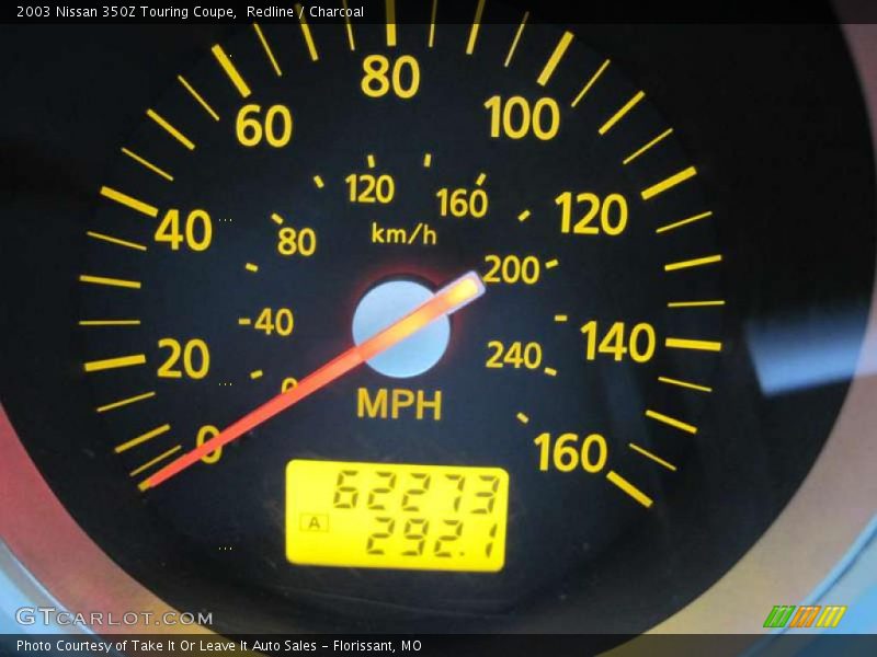 Redline / Charcoal 2003 Nissan 350Z Touring Coupe
