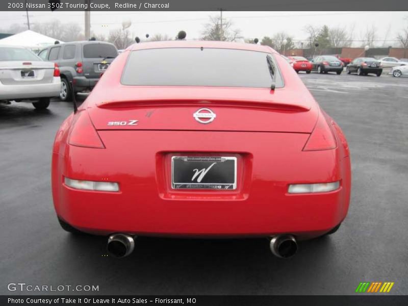 Redline / Charcoal 2003 Nissan 350Z Touring Coupe