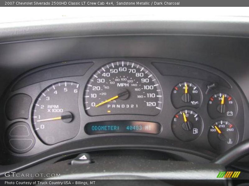 Sandstone Metallic / Dark Charcoal 2007 Chevrolet Silverado 2500HD Classic LT Crew Cab 4x4