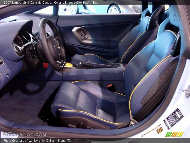  2007 Gallardo Coupe Blue Interior
