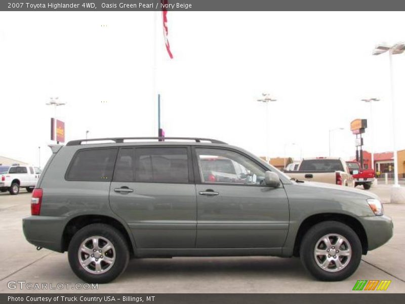 Oasis Green Pearl / Ivory Beige 2007 Toyota Highlander 4WD