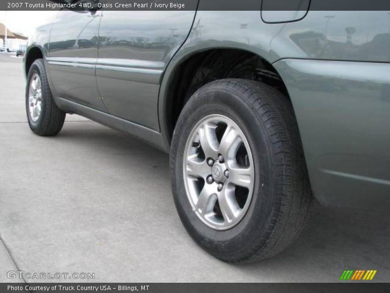 Oasis Green Pearl / Ivory Beige 2007 Toyota Highlander 4WD