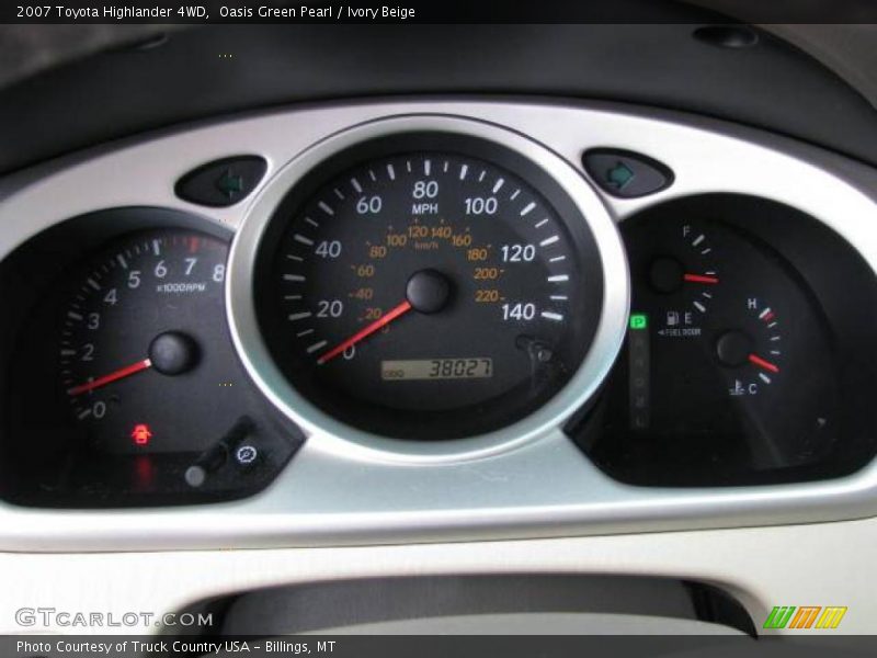 Oasis Green Pearl / Ivory Beige 2007 Toyota Highlander 4WD