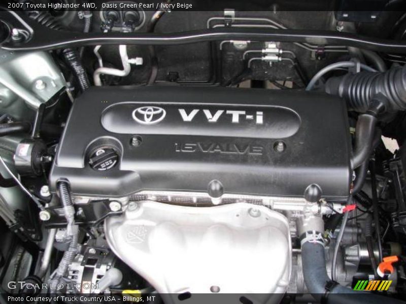 Oasis Green Pearl / Ivory Beige 2007 Toyota Highlander 4WD