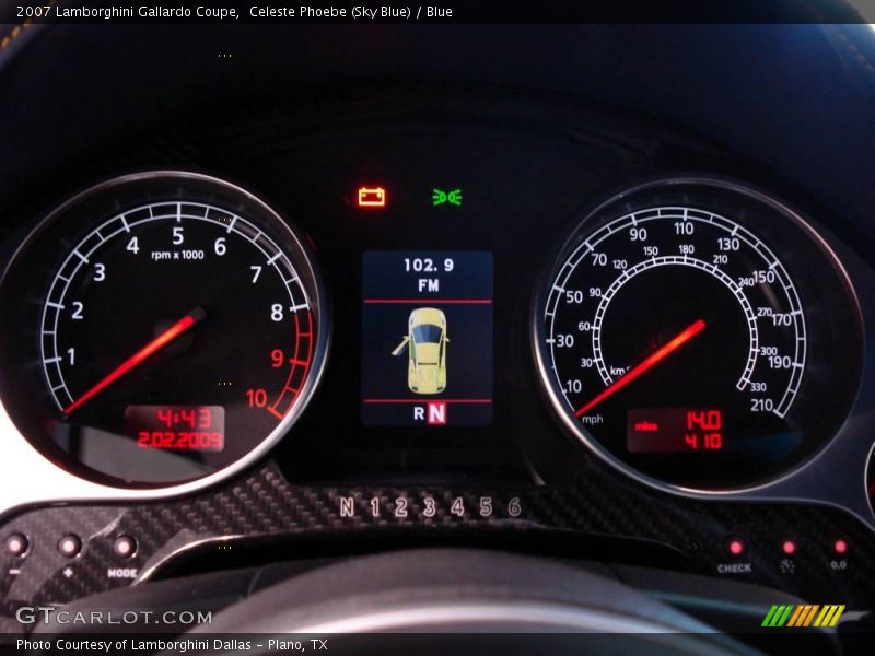 2007 Gallardo Coupe Coupe Gauges