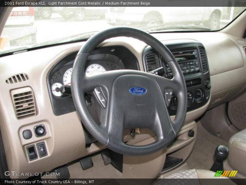 Light Parchment Gold Metallic / Medium Parchment Beige 2001 Ford Escape XLS