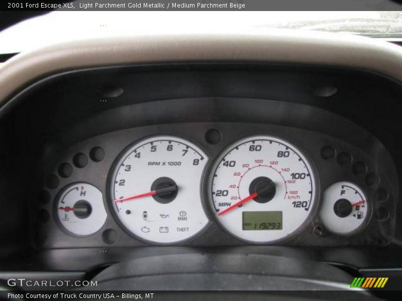 Light Parchment Gold Metallic / Medium Parchment Beige 2001 Ford Escape XLS
