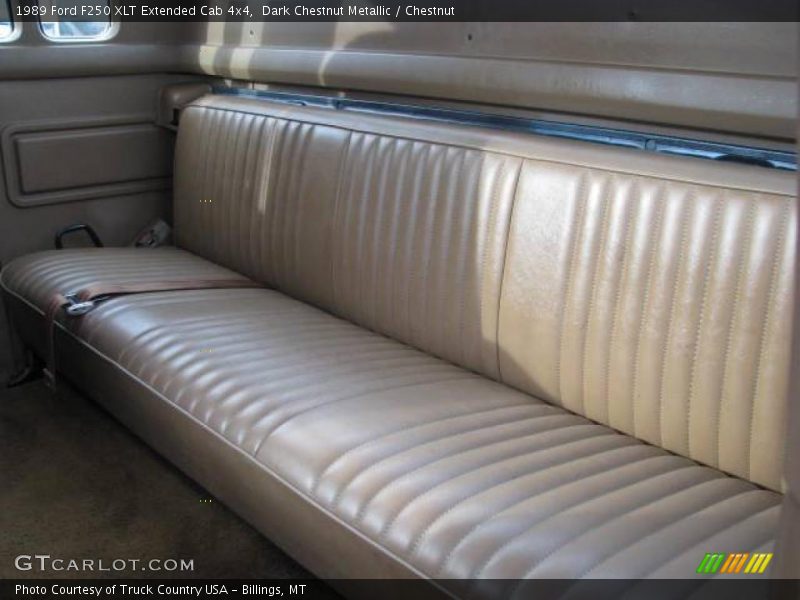 Dark Chestnut Metallic / Chestnut 1989 Ford F250 XLT Extended Cab 4x4