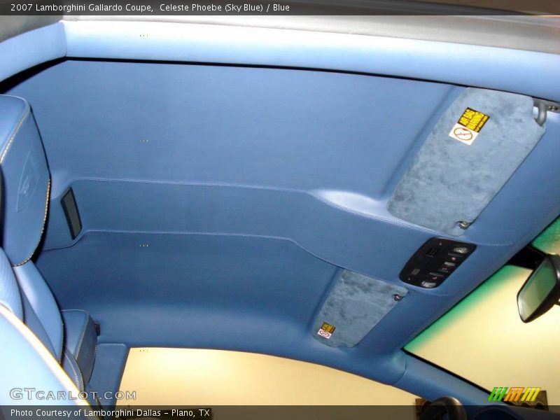  2007 Gallardo Coupe Blue Interior