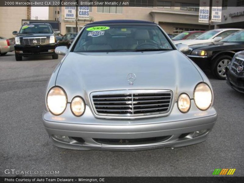 Brilliant Silver Metallic / Ash 2000 Mercedes-Benz CLK 320 Cabriolet