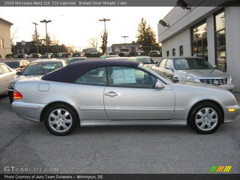 Brilliant Silver Metallic / Ash 2000 Mercedes-Benz CLK 320 Cabriolet