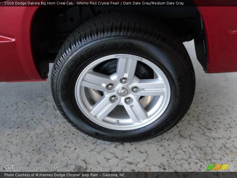 Inferno Red Crystal Pearl / Dark Slate Gray/Medium Slate Gray 2009 Dodge Dakota Big Horn Crew Cab