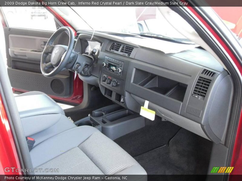 Inferno Red Crystal Pearl / Dark Slate Gray/Medium Slate Gray 2009 Dodge Dakota Big Horn Crew Cab