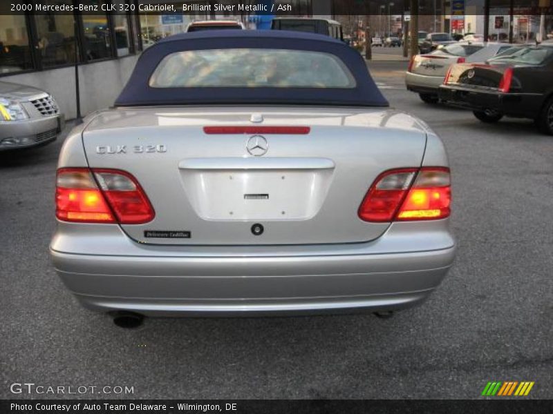Brilliant Silver Metallic / Ash 2000 Mercedes-Benz CLK 320 Cabriolet