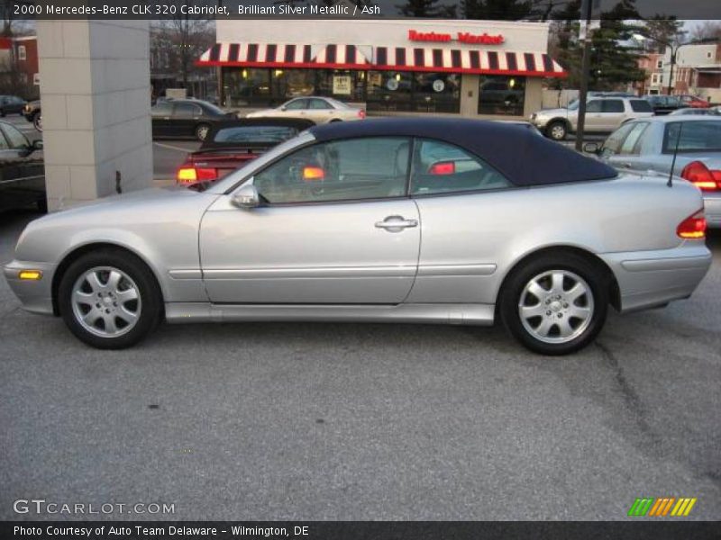 Brilliant Silver Metallic / Ash 2000 Mercedes-Benz CLK 320 Cabriolet