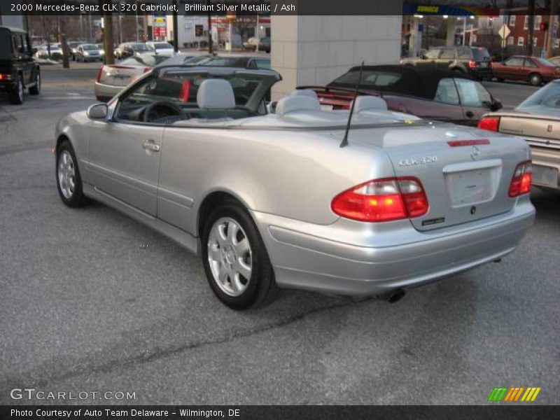 Brilliant Silver Metallic / Ash 2000 Mercedes-Benz CLK 320 Cabriolet