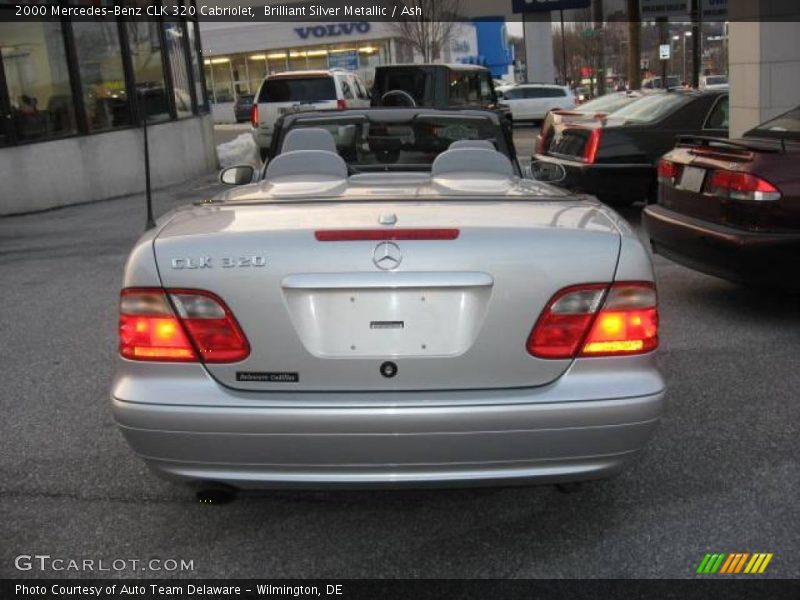 Brilliant Silver Metallic / Ash 2000 Mercedes-Benz CLK 320 Cabriolet