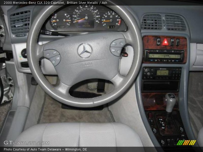 Brilliant Silver Metallic / Ash 2000 Mercedes-Benz CLK 320 Cabriolet