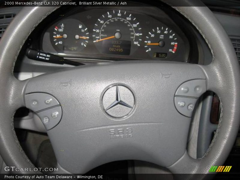 Brilliant Silver Metallic / Ash 2000 Mercedes-Benz CLK 320 Cabriolet
