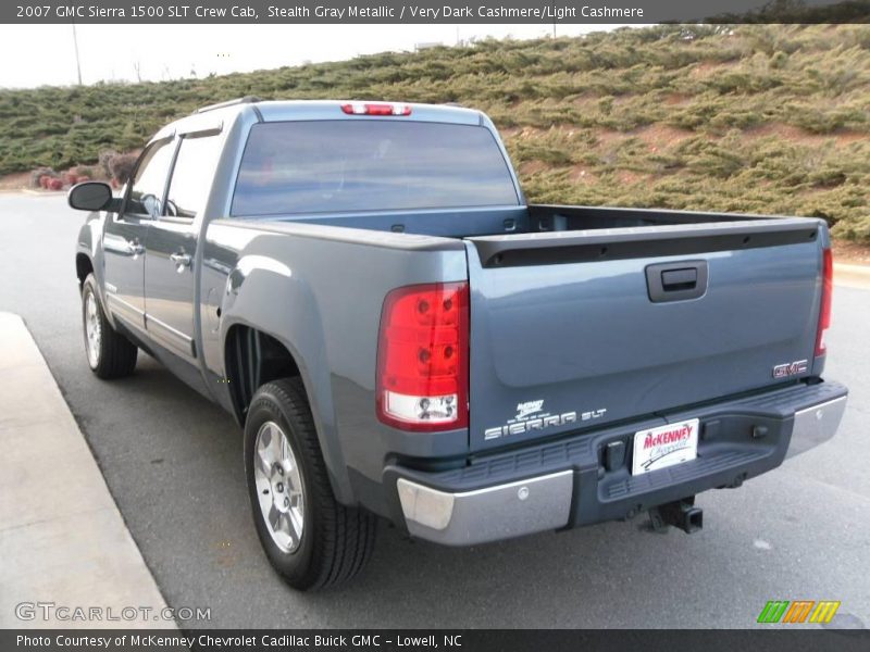 Stealth Gray Metallic / Very Dark Cashmere/Light Cashmere 2007 GMC Sierra 1500 SLT Crew Cab