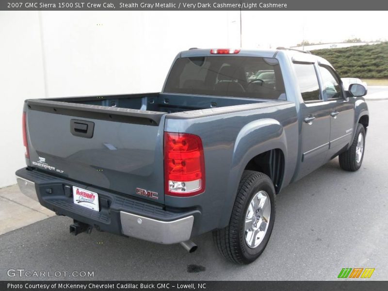 Stealth Gray Metallic / Very Dark Cashmere/Light Cashmere 2007 GMC Sierra 1500 SLT Crew Cab
