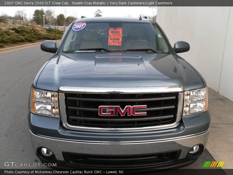 Stealth Gray Metallic / Very Dark Cashmere/Light Cashmere 2007 GMC Sierra 1500 SLT Crew Cab