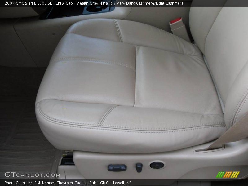 Stealth Gray Metallic / Very Dark Cashmere/Light Cashmere 2007 GMC Sierra 1500 SLT Crew Cab