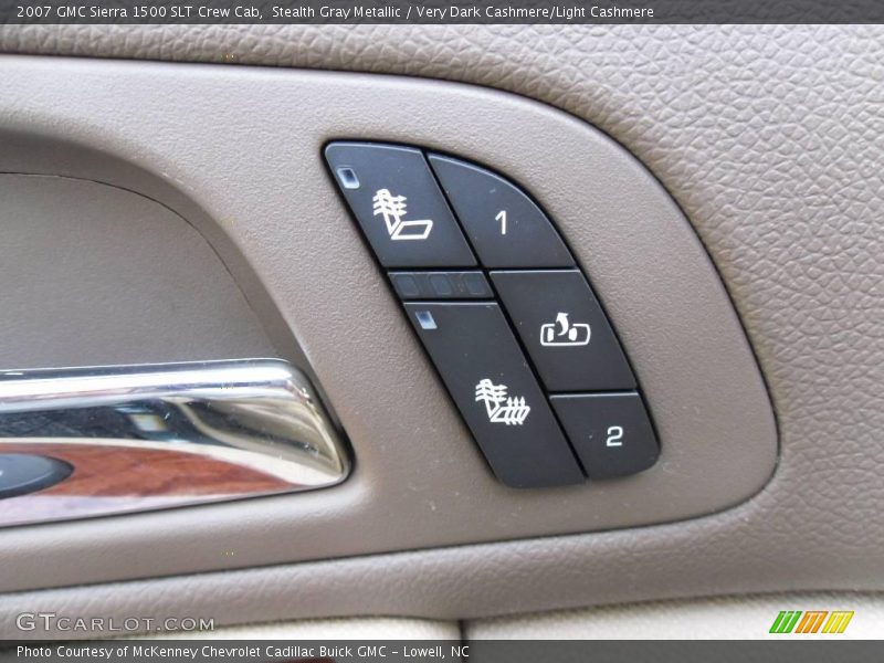 Stealth Gray Metallic / Very Dark Cashmere/Light Cashmere 2007 GMC Sierra 1500 SLT Crew Cab