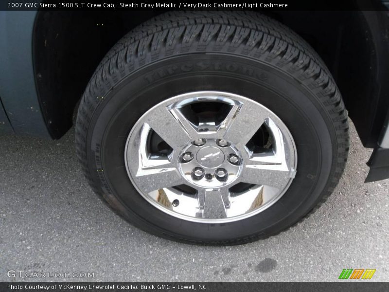 Stealth Gray Metallic / Very Dark Cashmere/Light Cashmere 2007 GMC Sierra 1500 SLT Crew Cab