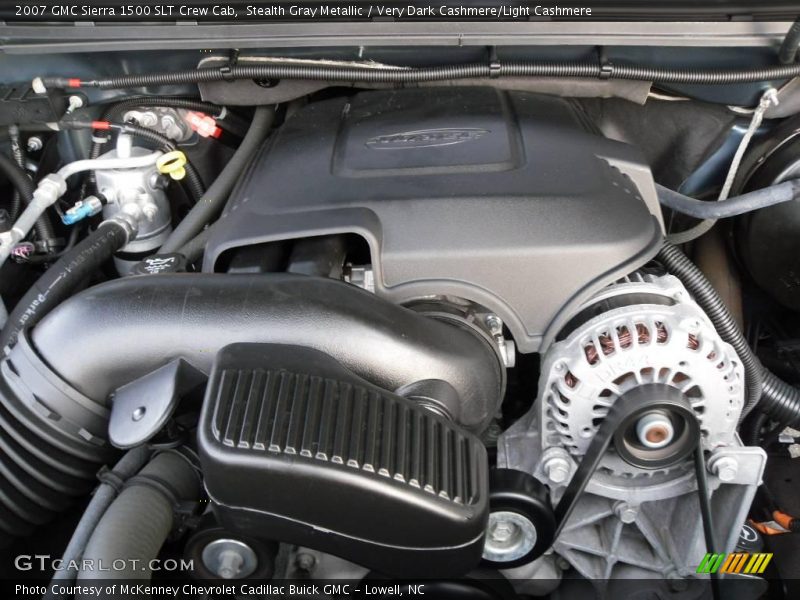 Stealth Gray Metallic / Very Dark Cashmere/Light Cashmere 2007 GMC Sierra 1500 SLT Crew Cab
