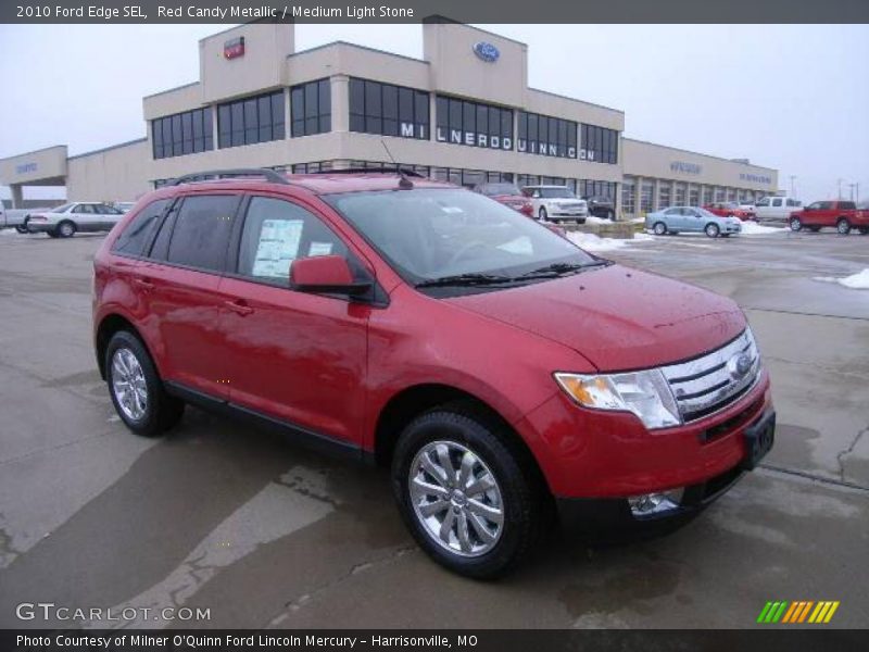 Red Candy Metallic / Medium Light Stone 2010 Ford Edge SEL