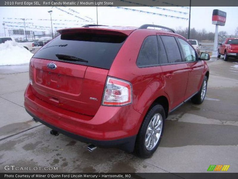 Red Candy Metallic / Medium Light Stone 2010 Ford Edge SEL