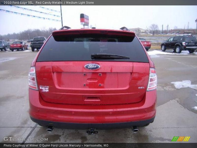 Red Candy Metallic / Medium Light Stone 2010 Ford Edge SEL