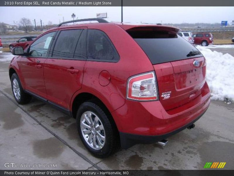 Red Candy Metallic / Medium Light Stone 2010 Ford Edge SEL