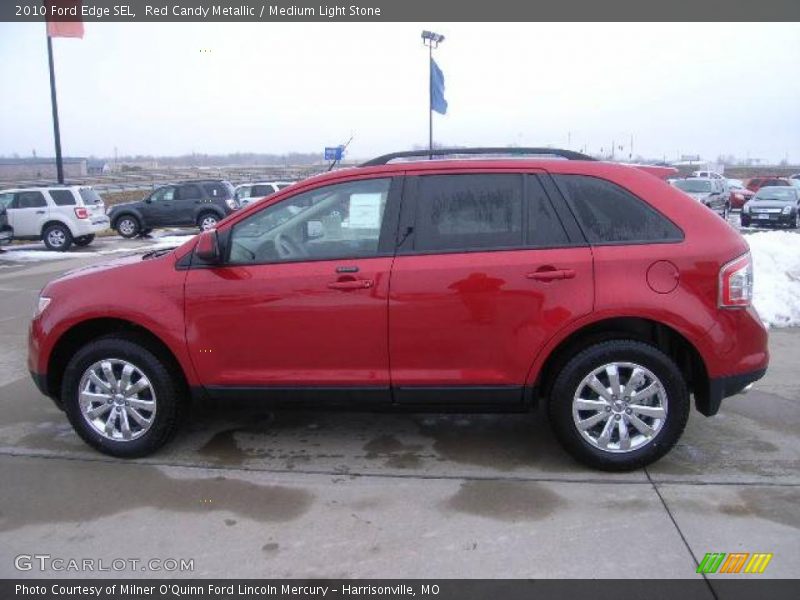Red Candy Metallic / Medium Light Stone 2010 Ford Edge SEL