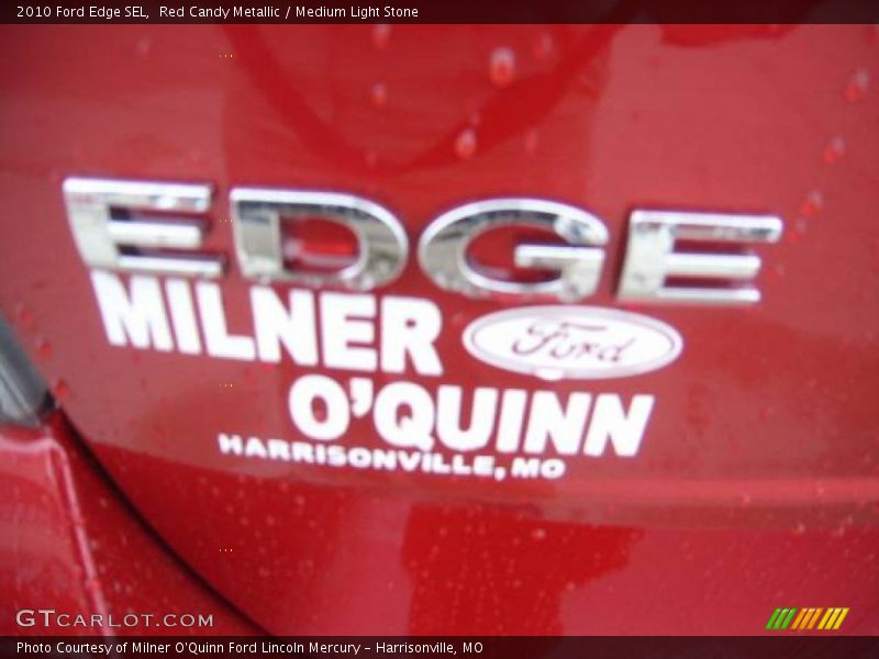 Red Candy Metallic / Medium Light Stone 2010 Ford Edge SEL