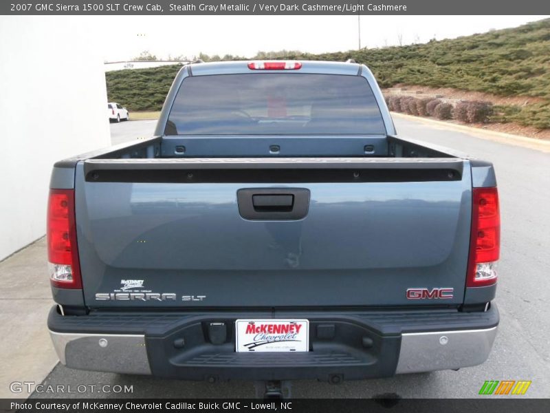 Stealth Gray Metallic / Very Dark Cashmere/Light Cashmere 2007 GMC Sierra 1500 SLT Crew Cab
