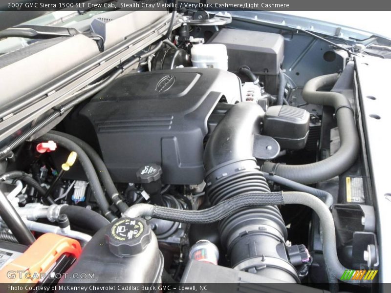 Stealth Gray Metallic / Very Dark Cashmere/Light Cashmere 2007 GMC Sierra 1500 SLT Crew Cab