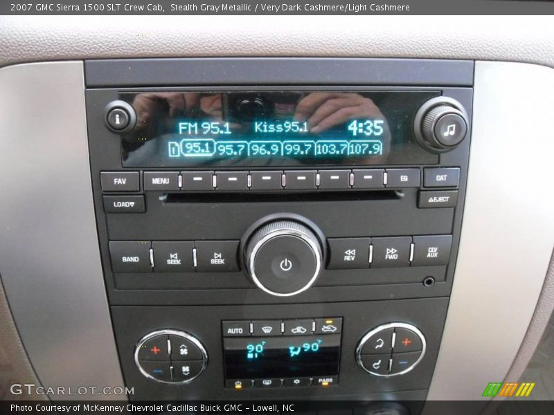 Stealth Gray Metallic / Very Dark Cashmere/Light Cashmere 2007 GMC Sierra 1500 SLT Crew Cab