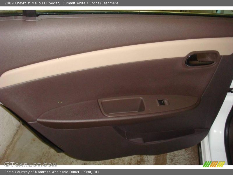 Summit White / Cocoa/Cashmere 2009 Chevrolet Malibu LT Sedan