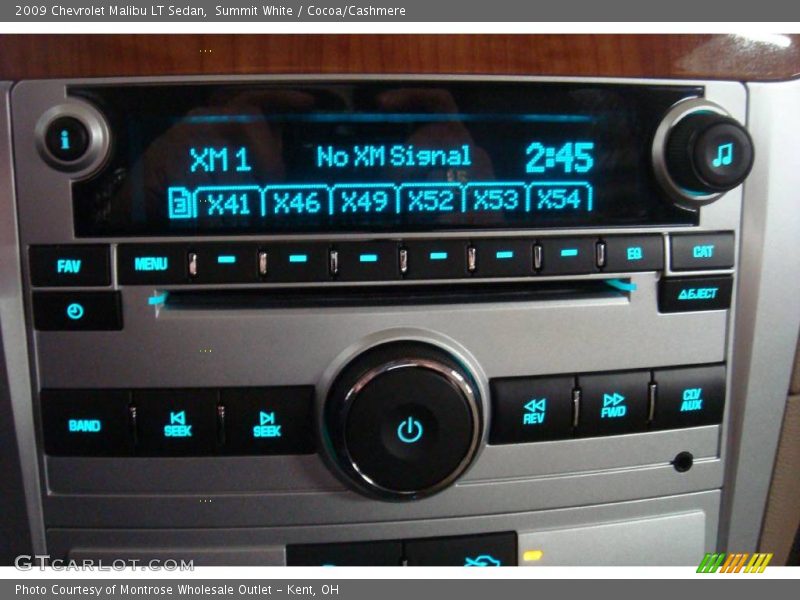 Summit White / Cocoa/Cashmere 2009 Chevrolet Malibu LT Sedan