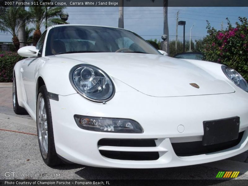 Carrara White / Sand Beige 2007 Porsche 911 Carrera Coupe