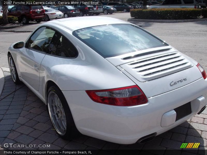 Carrara White / Sand Beige 2007 Porsche 911 Carrera Coupe