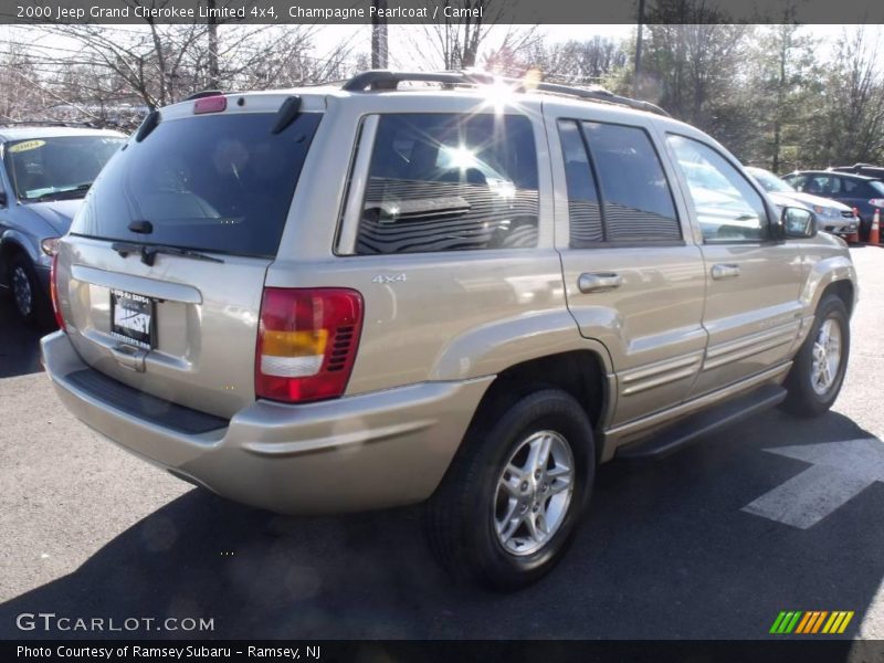 Champagne Pearlcoat / Camel 2000 Jeep Grand Cherokee Limited 4x4