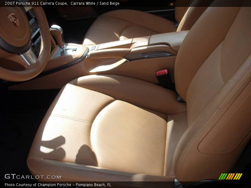 Carrara White / Sand Beige 2007 Porsche 911 Carrera Coupe