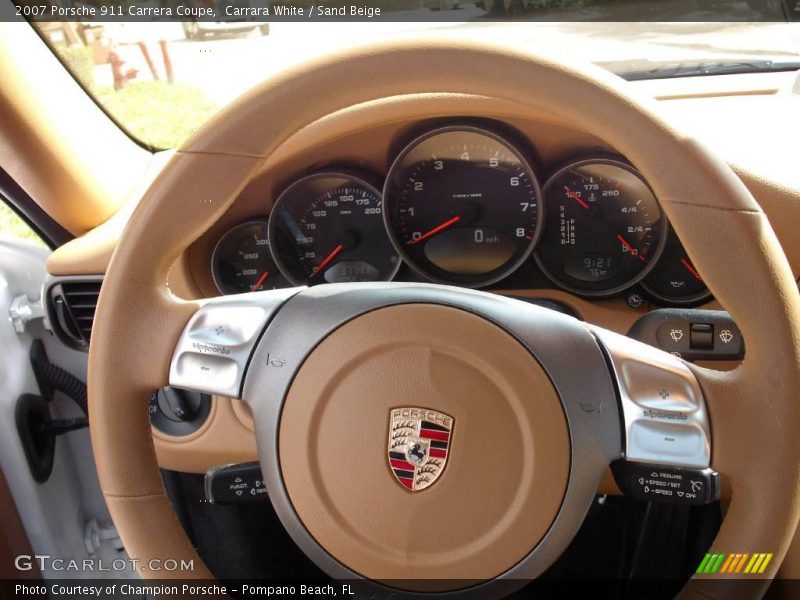 Carrara White / Sand Beige 2007 Porsche 911 Carrera Coupe