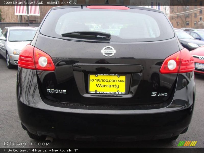 Wicked Black / Gray 2009 Nissan Rogue S AWD