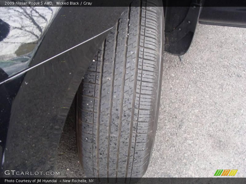 Wicked Black / Gray 2009 Nissan Rogue S AWD